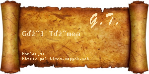 Gál Tímea névjegykártya
